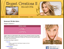 Tablet Screenshot of elegantcreationstwo.com